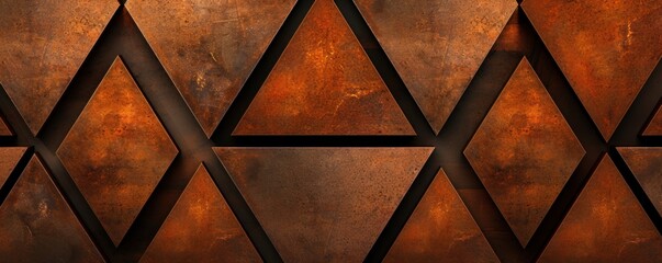 Symmetric rust triangleSymmetric rust triangle background pattern