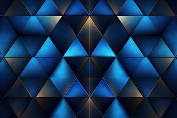 Fototapeta na wymiar Symmetric sapphire triangle background pattern