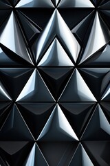 Symmetric silver triangle background pattern