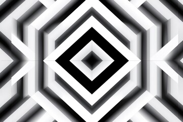 symmetric white and black triangle background pattern
