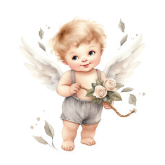 Watercolor Cute Cupid Clipart PNG, cute angle PNG, Valentine Cupid with Bow, Romantic Cupid Digital download, Love cupid, Cute Cherubs Cupids,  angel illustrations, Cherubs art wedding, cupid wedding 