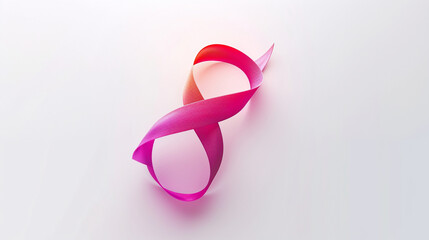 Ribbon of Unity: Elegant ribbon-like lettering forming a unity symbol, conveying solidarity and togetherness for Women's Day on a clean white background, happy women's day, backgro