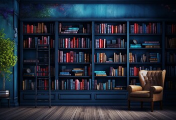 books in a library