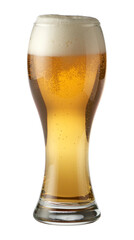 glass of beer isolated on white