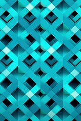 Turquoise repeated geometric pattern