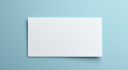 blank white paper on blue background