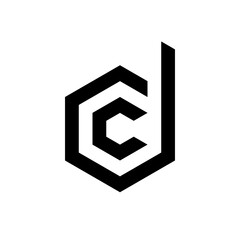 Letter DC simple monogram logo