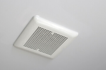The ceiling fan. Bathroom exhaust fan