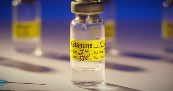 Ketamine Vial with Syringe