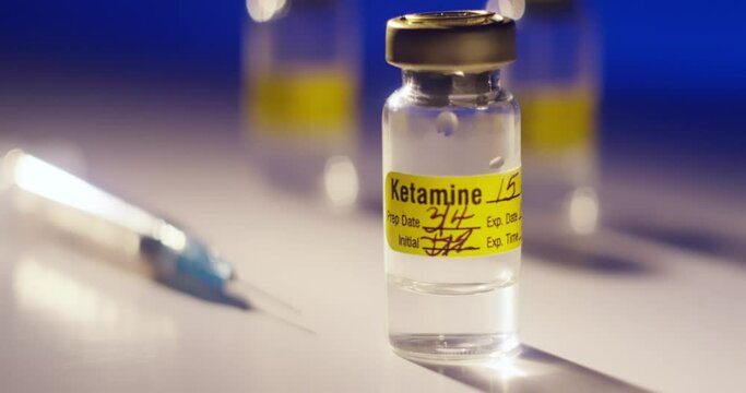 Prescription Ketamine and Syringe