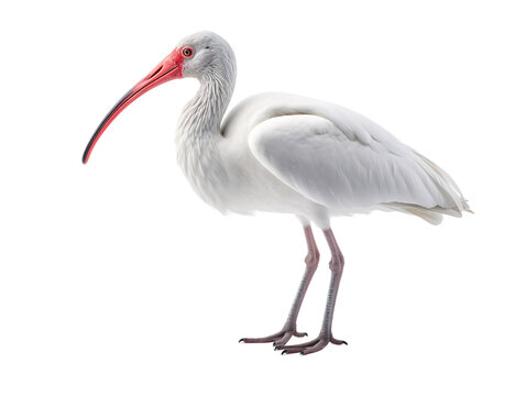 a white bird with a long beak