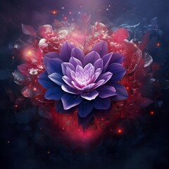Love flower most beautiful image Generative AI