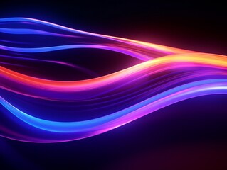Futuristic 3d render abstract neon lights background picture