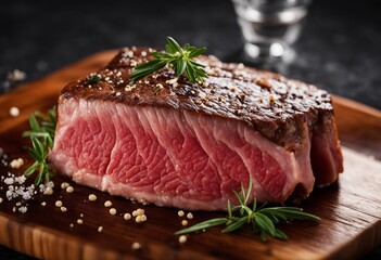 Top-quality raw fresh meat of South American premium beef - obrazy, fototapety, plakaty