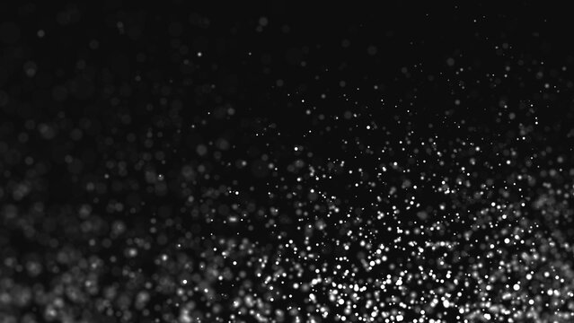 Abstract dots or star background. Mesh space or galaxy particle dust backdrop. Global digital technology texture. Big data visualization. 3D rendering.