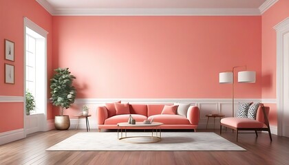 Interior design for living area or reception in modern concept design/ 3d illustration,3d rendering