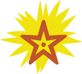 A Vibrant Yellow Starburst Design