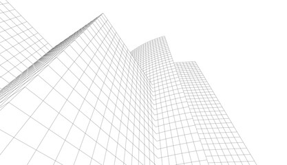 Fototapeta premium Abstract architectural design 3d rendering
