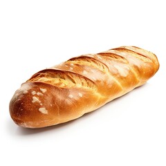 Italian Bread isolated on white background 
