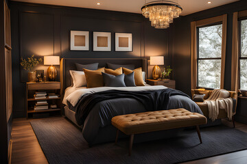 Luxury bedroom interior design