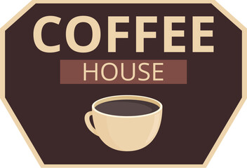 Coffee house icon cartoon vector. Street cafeteria. Store front bar
