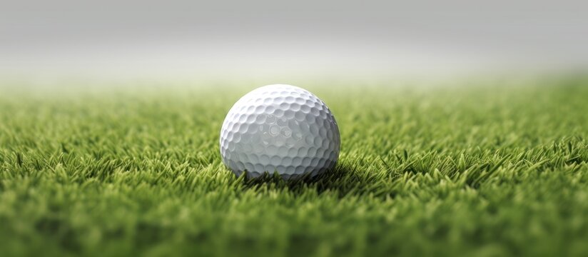 golf ball on the grass.