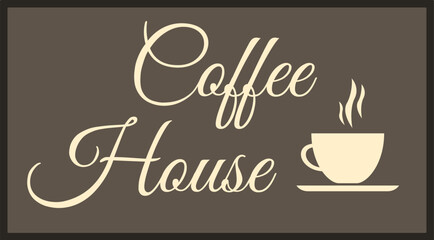 City coffee house icon cartoon vector. Tavern city. Timber cup