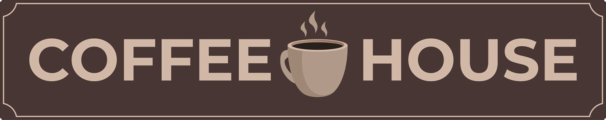 Coffee house board icon cartoon vector. Shop cafe. Terrace bean mug