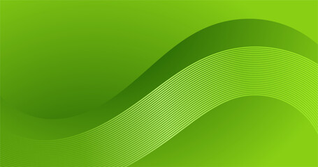 abstract  elegant green bio background with glowing lines