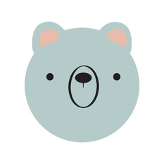 Cute bear cartoon and seamless pattern for kids apparel, wrapping paper, fabric, and textile. Vector illustration. 