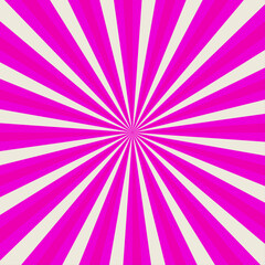 Pink background with rays Geometric abstract design. Risograph effect. Simply ray decoration Vector illustration