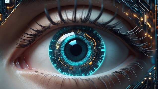 Neon Nexus: A Technological Ocular Odyssey. AI generated