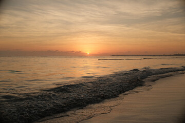 Obraz premium sunset on the beach