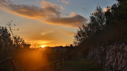 Naklejka na ściany i meble tramonto