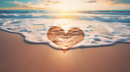 Fototapeta premium Romantic heart shaped Valentine's Day background for background, cards, flyers, posters, banners and cover designs etc.
