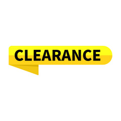 Clearance Yellow Rounded Ribbon Rectangle Shape For Approval Sign Information Announcement

