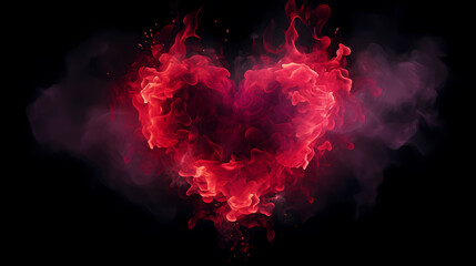 Fototapeta premium Vibrant Valentine's Day background, love background