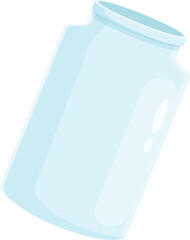 Glass jar waste icon cartoon vector. Sorting ecology. Bottle trash sort