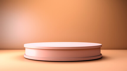 Podium, booth, stage, product background for displaying products, 3D rendering