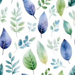 Seamless patterns featuring flowers, leaves, and botanical elements ,Simple and minimalistic patterns