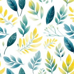 Seamless patterns featuring flowers, leaves, and botanical elements ,Simple and minimalistic patterns