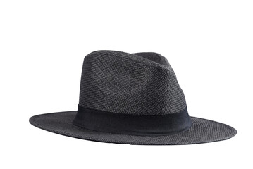 Fashion straw fedora hat isolated on a white background beach hat four views summer fashion free...