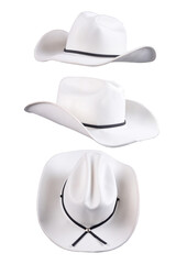 Rodeo rider, wild west, American and country music concept theme with a cowboy hat isolated on...