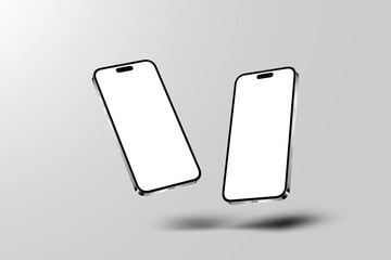 Realistic Mobile Mockup 3d Rendering	