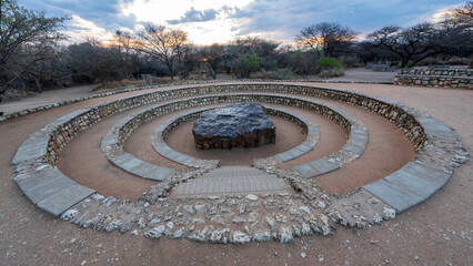 Hoba Meteorite, being the biggest meteor found so far on Earth until now, Namibia