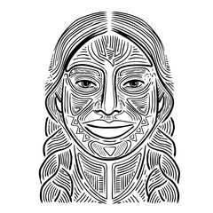 Tribal tribe native person character