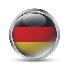 Germany Flag 3D Badge Illustration