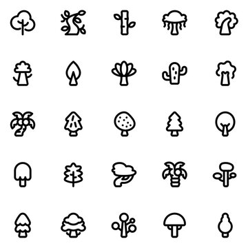 Tree Line Icon Sheet