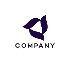 Leaf three lines flower floral Logo design, nature, people, technology, engineering, health, medical, political. education, abstract, sports, animal. adventure. food, round, green, typography, 