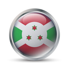 Burundi Flag 3D Badge Illustration